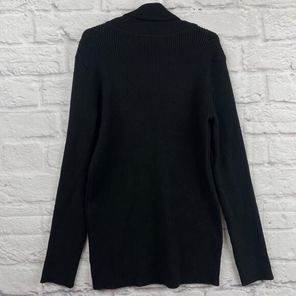 K0067 AS Girls Black Ribbed Turtleneck Sweater size 13-14 years - Picture 1 of 5